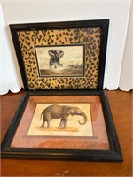 Framed Elephant Art