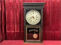 1880s Ingraham Regulator Calendar Clock - Note
