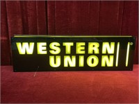 Neon Western Union Sign - Note