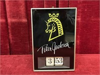 Peter Jackson Clock Sign - Works - 8" x 3" x 12"