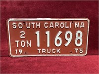 1975 South Carolina 2-Ton Truck License Plate
