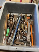 Tub of assorted tools