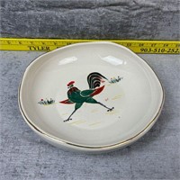 Vintage Hand Painted Rooster Ceramic Bowl Chicago