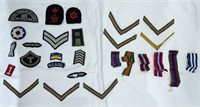 Assorted Military Patches and Ribbons  Lot