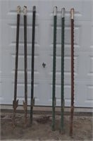 6 Metal T Posts--6 ft. long