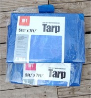 2 Tarps 5'x7'-brand new
