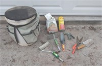 Tool Bucket With Garden Tools-Gypsum-Fungicide