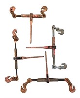 4 assorted ratcheting chain binders