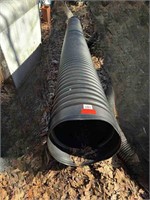 Black corrugated pipe having a 21 inch diameter,