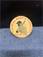 1982 I saw Mickey Mantle Paramus Park Button