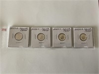 2001 – S, 2002 – S, 2003 – S, 2004 – S silver