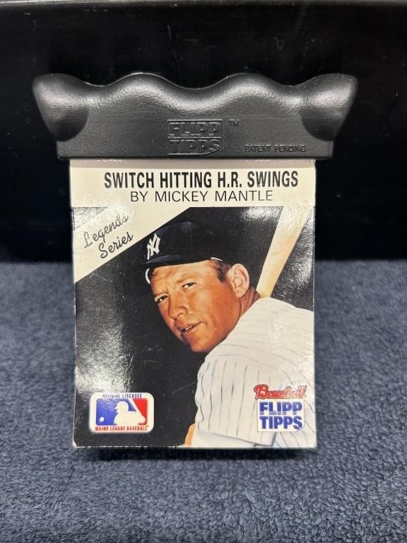 Vintage Mickey Mantle Flip Book Hitting Tips