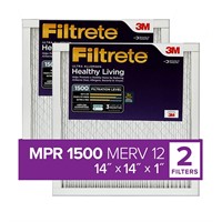 Filtrete 14x14x1 Air Filter, MPR 1500, MERV 12, He