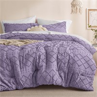 Bedsure Full Size Comforter Set - Grayish Purple C