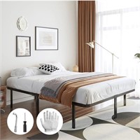 ANBLIZE 18 Inch High Metal Queen Bed Frame No Box