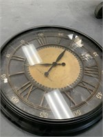 Large wall mounted clock, battery operated in styl