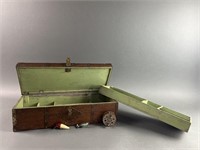 Vintage Fishing Tackle Box and Supplies