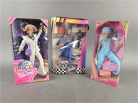 3 New In Box Barbie's , Nascar 50th & More!