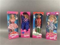 4 Vintage New Barbies