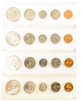 Coin 4 Mint Sets 1964,1969 & 1972