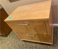 2 Drawer Maple File Cabinet