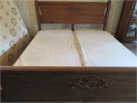 King Size Oak Sleigh Bed