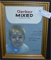 11" x 14" Gerber Cereal Hand Drawn Advertisement