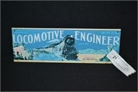 4" x 12" Locomotive Engineer Metal Sign