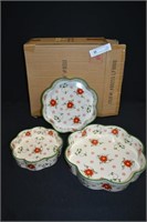 Temptations 3pc Serving Tray Set New in Box