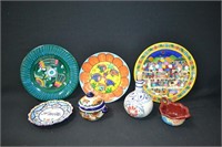 Lot Various Southwestern Plates & Jars