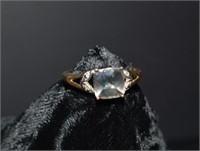 10 K Gold Amethyst Ring Size 9