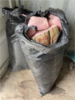 2 Large Bags of Fiberglass Insulation
