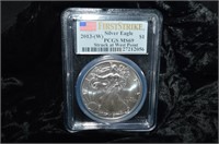 2015 American Silver Eagle Coin Graded M569