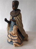 Statue Of Lady Singing Cast Resin