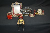 Lot Fire Fighter Related Decos & Collectibles