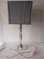 Classic Acrylic Table Lamp With Fabric Shade