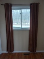Matching Curtains & Rods Each 5' x 7' (2)