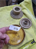 3 pottery pcs