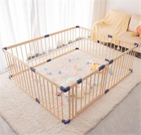 Baby Playpen Kids Fence with Safety Gate, Safety