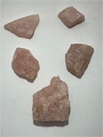 Set Of Rose Quartz Samples