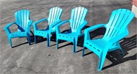 Four Muskoka Chairs Recycled