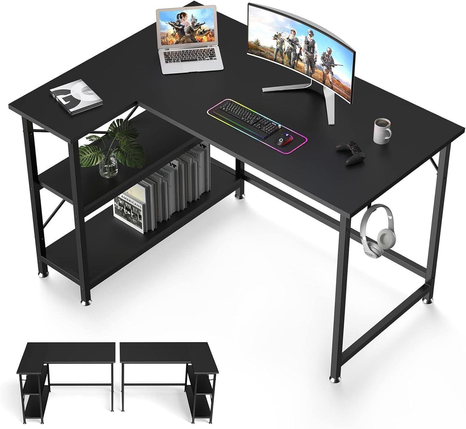 SunyesYo 47 Inch L Shaped Computer Desk