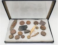 Native American Archaic Stone,Tooth & Bone Tools