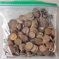 375ct Assorted Wheat Pennies