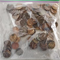 100ct Assorted Wheat Pennies Fair Condition