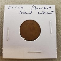 Error Planchet Wheat Penny