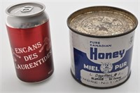 Canne de miel 2 lbs, vintage, St-Ubalde, Québec