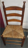 Original 1890s SHAKER Handmade Wood Straw Chair