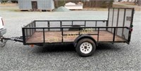 LEONARD 6 1/2FT X 12FT. UTILITY TRAILER