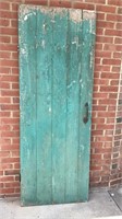 Antique door with hardware, 28x74